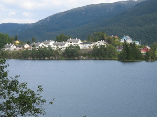 accross the lake from softeland